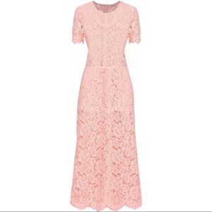 GANNI Duval corded lace midi dress